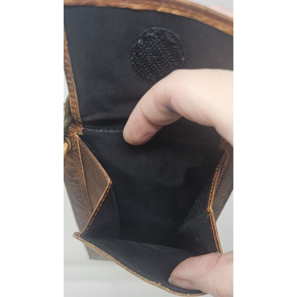 Vtg Rolfs Brown Distressed Leather Organizer Wilderness Collection Crossbody NEW - Picture 6 of 16